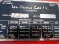 Lea-Francis 14HP Saloon rolling chassis