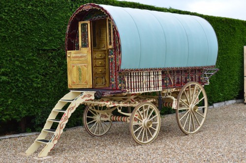 Romany Gypsy Caravan By William Billy Wright